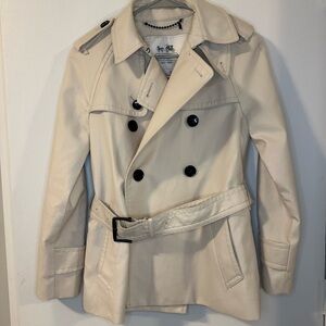 COACH Double-Breasted Trench Coat